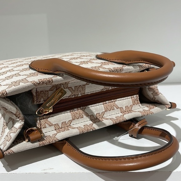 Michael Kors Mirella Small Logo Jacquard Crossbody Bag - Picture 5 of 10